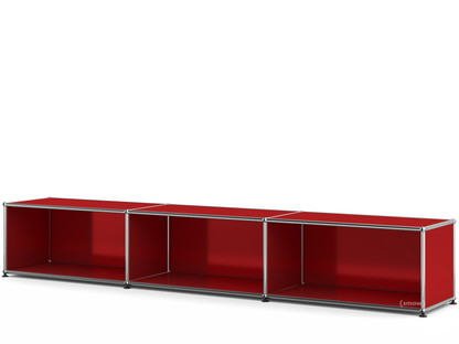 USM Haller Lowboard XL, individualisierbar USM rubinrot|Offen|35 cm