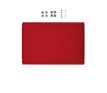 USM Haller Metall-Zwischentablar für USM Haller Regale USM rubinrot|50 cm x 35 cm