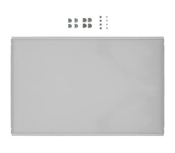 USM Haller Metall-Zwischentablar für USM Haller Regale USM mattsilber|75 cm x 50 cm