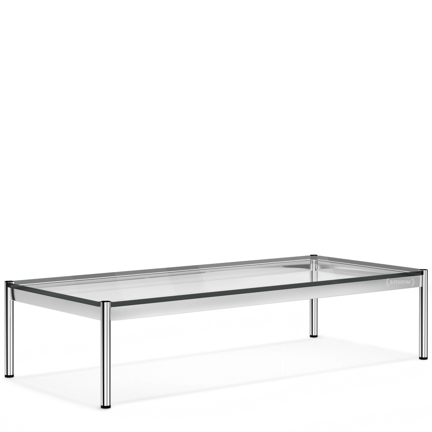 Usm Haller Couchtisch 150 X 75 Cm Glas Transparent Von Fritz Haller Paul Scharer Designermobel Von Smow De