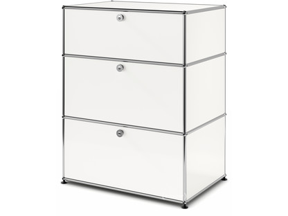 USM Haller Kommode mit 3 Schubladen H 95 + 4 x B 75 x T 50 cm|Reinweiß RAL 9010