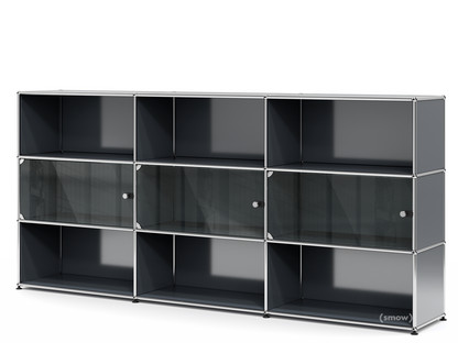 USM Haller Highboard XL mit 3 Glastüren 