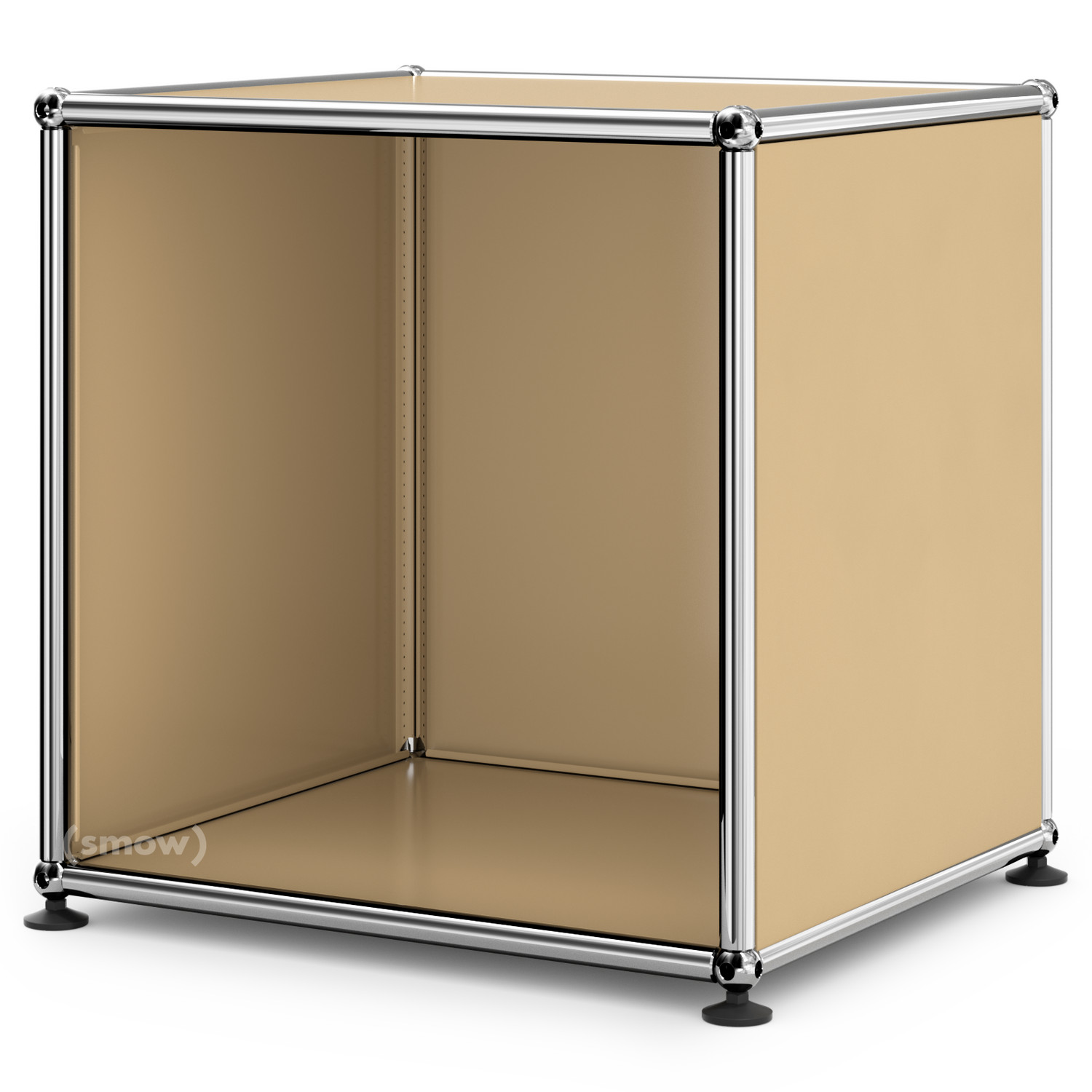 USM Haller Nachttisch offen, USM beige von Fritz Haller & Paul ... USM Haller Nachttisch offen, USM beige von Fritz Haller & Paul ...