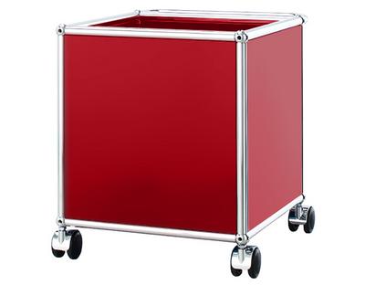 USM Haller Kinder Rollcontainer USM rubinrot|H 43 x B 38 x T 38 cm