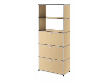 USM Haller Aktenregal mit Klappen und Schublade USM beige