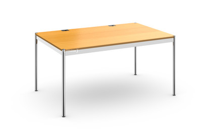 USM Haller Tisch Plus 150 x 100 cm|05-Buche natur|Ohne Klappe