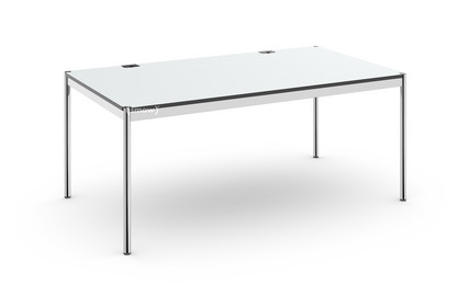 USM Haller Tisch Plus 175 x 100 cm|02-Kunstharz perlgrau|Ohne Klappe