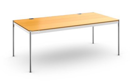 USM Haller Tisch Plus 200 x 100 cm|05-Buche natur|Ohne Klappe