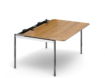 USM Haller Tisch Advanced 150 x 100 cm|07-Eiche lackiert natur|Klappe rechts