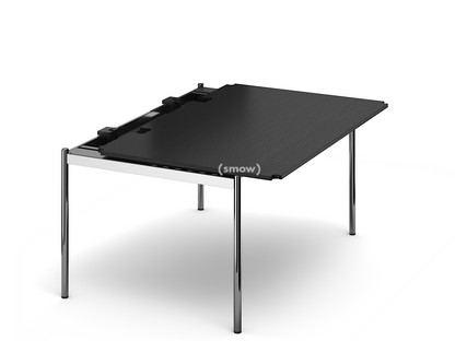 USM Haller Tisch Advanced 150 x 100 cm|06-Eiche lackiert schwarz|Ohne Klappe