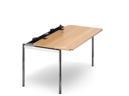 USM Haller Tisch Advanced 150 x 75 cm|05-Buche natur|Klappe rechts
