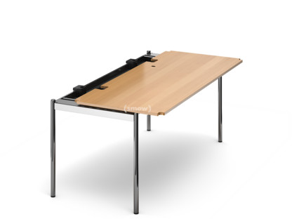 USM Haller Tisch Advanced 175 x 75 cm|05-Buche natur|Klappe rechts