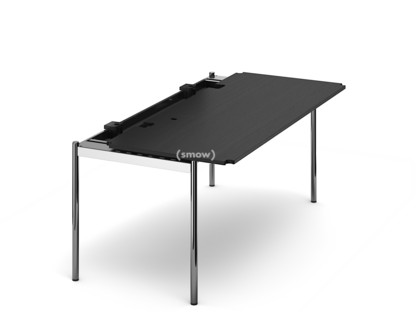 USM Haller Tisch Advanced 175 x 75 cm|06-Eiche lackiert schwarz|Klappe links