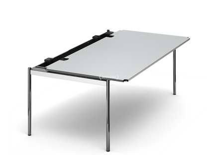 USM Haller Tisch Advanced 200 x 100 cm|02-Kunstharz perlgrau|Ohne Klappe