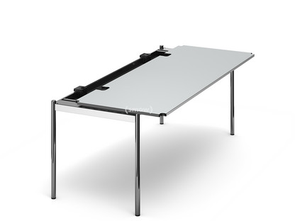 USM Haller Tisch Advanced 200 x 75 cm|02-Kunstharz perlgrau|Ohne Klappe