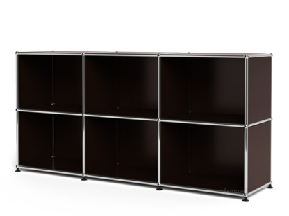 USM Haller Sideboard 50, individualisierbar USM braun|Offen|Offen