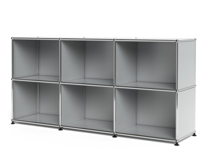 USM Haller Sideboard 50, individualisierbar Lichtgrau RAL 7035|Offen|Offen