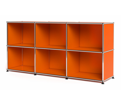 USM Haller Sideboard 50, individualisierbar Reinorange RAL 2004|Offen|Offen