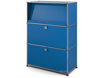 USM Haller Highboard M mit Schrägtablar Enzianblau RAL 5010