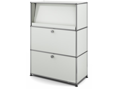 USM Haller Highboard M mit Schrägtablar Lichtgrau RAL 7035