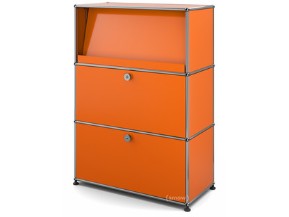 USM Haller Highboard M mit Schrägtablar Reinorange RAL 2004