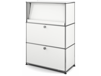 USM Haller Highboard M mit Schrägtablar Reinweiß RAL 9010