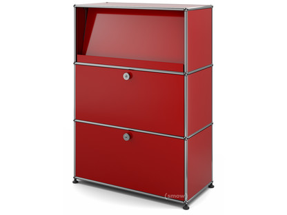 USM Haller Highboard M mit Schrägtablar USM rubinrot