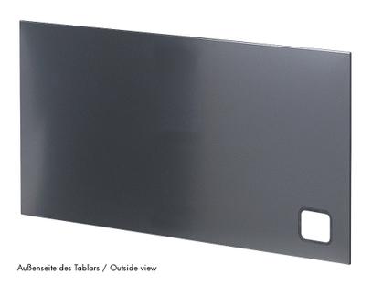 USM Haller Tablar mit Kabeldurchlass 75 x 35 cm|Anthrazitgrau RAL 7016|Unten links