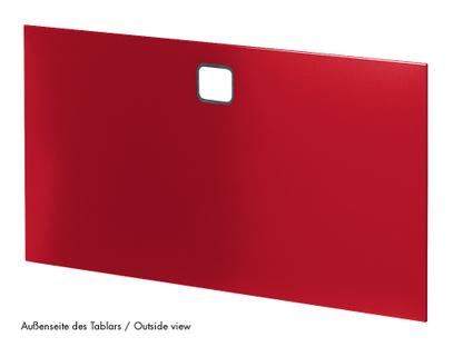 USM Haller Tablar mit Kabeldurchlass 50 x 35 cm|USM rubinrot|Oben mittig