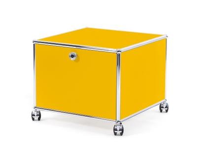 USM Haller Druckercontainer 50 cm|Goldgelb RAL 1004|Mit Rollen