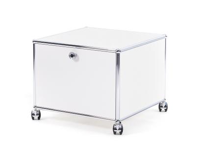 USM Haller Druckercontainer 50 cm|Reinweiß RAL 9010|Mit Rollen