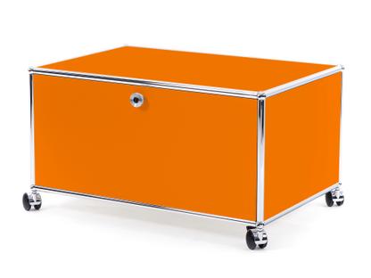 USM Haller Druckercontainer 75 cm|Reinorange RAL 2004|Mit Rollen