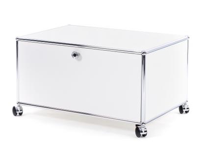 USM Haller Druckercontainer 75 cm|Reinweiß RAL 9010|Mit Rollen