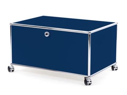 USM Haller Druckercontainer 75 cm|Stahlblau RAL 5011|Mit Rollen