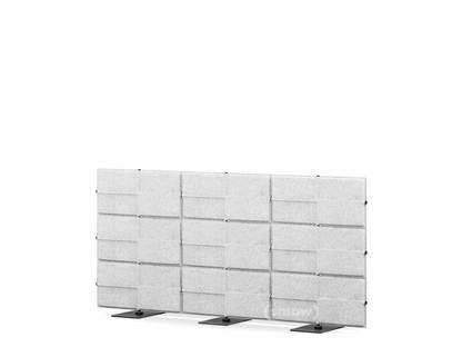 USM Privacy Panels Akustikwand 2,25 m (3 Elemente)|1,09 m (3 Elemente)|Hellgrau