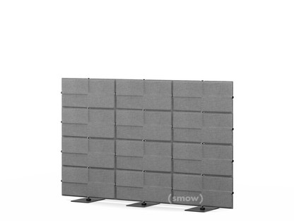 USM Privacy Panels Akustikwand 2,25 m (3 Elemente)|1,44 m (4 Elemente)|Anthrazitgrau
