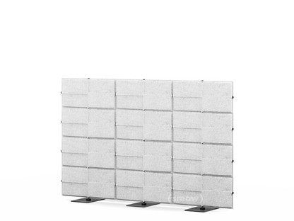 USM Privacy Panels Akustikwand 2,25 m (3 Elemente)|1,44 m (4 Elemente)|Hellgrau