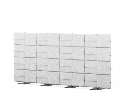 USM Privacy Panels Akustikwand 3,00 m (4 Elemente)|1,44 m (4 Elemente)|Hellgrau