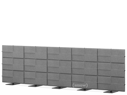 USM Privacy Panels Akustikwand 3,75 m (5 Elemente)|1,09 m (3 Elemente)|Anthrazitgrau