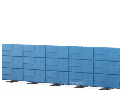 USM Privacy Panels Akustikwand 3,75 m (5 Elemente)|1,09 m (3 Elemente)|Blau