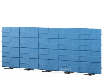 USM Privacy Panels Akustikwand 3,75 m (5 Elemente)|1,44 m (4 Elemente)|Blau