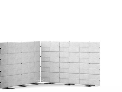 USM Privacy Panels Akustikecke 2,25 m (3 Elemente)|1,44 m (4 Elemente)|2,25 m (3 Elemente)|Hellgrau