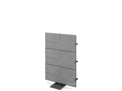 USM Privacy Panels Akustikwand Anbauelement Mit Eckverbinder (für 90° Winkel)|1,09 m (3 Elemente)|Anthrazitgrau