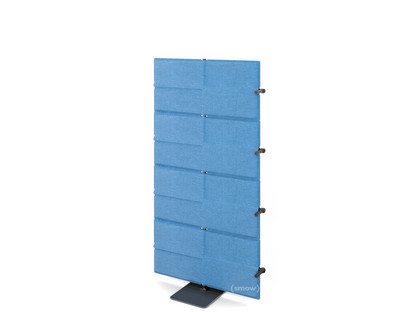 USM Privacy Panels Akustikwand Anbauelement Mit Eckverbinder (für 90° Winkel)|1,44 m (4 Elemente)|Blau