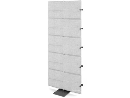 USM Privacy Panels Akustikwand Anbauelement Mit Eckverbinder (für 90° Winkel)|1,79 m (5 Elemente)|Hellgrau