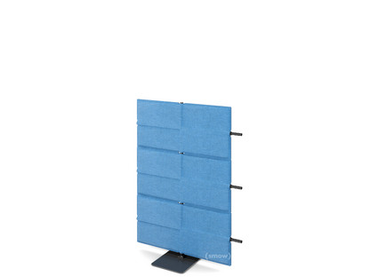 USM Privacy Panels Akustikwand Anbauelement Mit Panelverbinder (für gerade Wand)|1,09 m (3 Elemente)|Blau