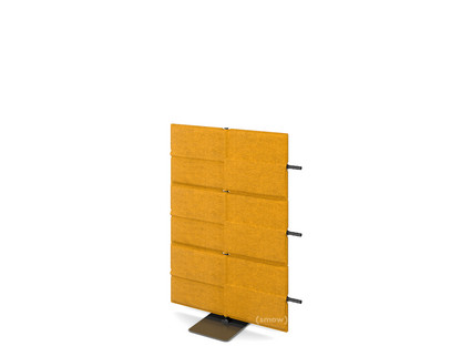 USM Privacy Panels Akustikwand Anbauelement Mit Panelverbinder (für gerade Wand)|1,09 m (3 Elemente)|Gelb