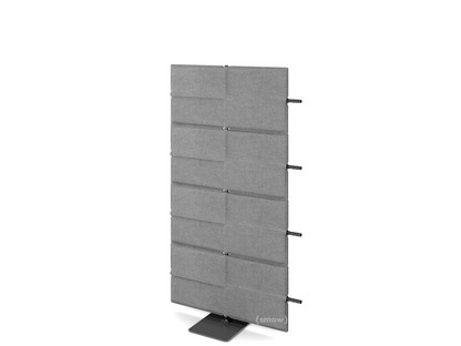 USM Privacy Panels Akustikwand Anbauelement Mit Panelverbinder (für gerade Wand)|1,44 m (4 Elemente)|Anthrazitgrau