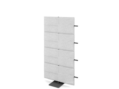 USM Privacy Panels Akustikwand Anbauelement Mit Panelverbinder (für gerade Wand)|1,44 m (4 Elemente)|Hellgrau