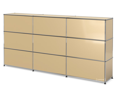 USM Haller Theke Typ 1 USM beige|225 cm (3 Elemente)|35 cm